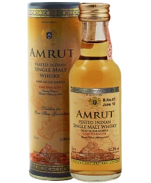 Amrut Cask Strength Peated Malt Whisky Indischer Whisky 5 cl