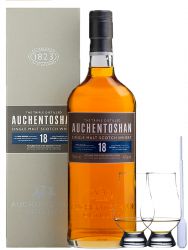 Auchentoshan 18 Jahre Single Malt Whisky 0,7 Liter + 2 Glencairn Glser + Einwegpipette