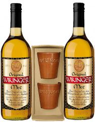Doppelter Wikinger 2 x Original Met ohne roten Wikinger & 2 Met Becher