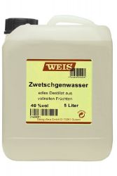 Elztalbrennerei Georg Weis Zwetschgenwasser 40%  5,0 Liter Kanister