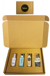 Geschenkbox mit 4 Gin Miniaturen Starter Set