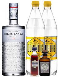 Gin-Set The Botanist Gin 0,7 Liter + Haymans Sloe Gin 5cl + Monkey 47 Gin 5cl  + 2 x Goldberg Tonic 1,0 Liter
