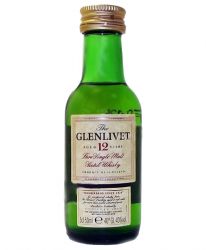 Glenlivet 12 Jahre Single Malt Whisky Miniatur 5 cl