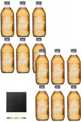 HeyDude Zitrone Eistee - Lemon 12 x 0,33 Liter + Schieferuntersetzer