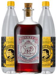 Monkey 47 SLOE GIN Schwarzwald Dry Gin 0,5 Liter + 2 x Thomas Henry Tonic Water 1,0 Liter