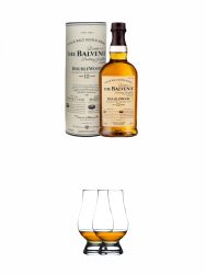 Balvenie 12 Jahre Speyside Double Wood Single Malt Whisky 0,7 Liter + The Glencairn Glass Whisky Glas Stlzle 2 Stck