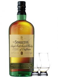 The Singleton of Dufftown 12 Jahre Single Malt Whisky 0,7 Liter + 2 Glencairn Glser