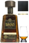 1800 Jose Cuervo Tequila Anejo 0,7 Liter + The Glencairn Glass Whisky Glas Stlzle 1 Stck + Schiefer Glasuntersetzer eckig ca. 9,5 cm Durchmesser