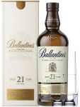 Ballantines 21 Jahre Blended Scotch Whisky + 2 Glencairn Glser + Einwegpipette 1 Stck