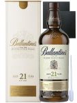 Ballantines 21 Jahre Blended Scotch Whisky + 2 Schieferuntersetzer 9,5 cm + Einwegpipette 1 Stck