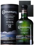 Connemara 12 Jahre Peated Single Malt Whiskey 0,7 Liter + 2 Schieferuntersetzer 9,5 cm + Einwegpipette 1 Stck