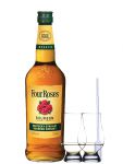 Four Roses Straight Bourbon 0,7 Liter + 2 Glencairn Glser + Einwegpipette 1 Stck