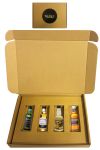 Geschenkbox mit 4 rauchigen Whisky Miniaturen