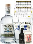 Gin-Set The Duke Gin 0,7 Liter + Black Gin 5cl + Siegfried Gin 4cl + 12 x Goldberg Tonic Water 0,2 Liter + 2 x The Duke Glas 0,3 Liter