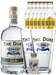 Gin-Set The Duke Gin 0,7 Liter + Nordes Atlantic Gin 5cl + 6 Goldberg Tonic 0,2 Liter + 2 x The Duke Glas 0,3 Liter