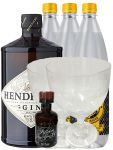 Hendricks Gin 0,7 Liter + 2 Hendricks Ballon Glser + 1 x Filliers Miniatur + 3 Thomas Henry Tonic Water 1,0 Liter