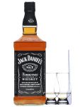 Jack Daniels Black Label No. 7 - 1,0 Liter + 2 Glencairn Glser + Einwegpipette 1 Stck