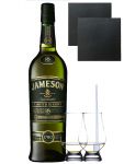 Jameson 18 Jahre Master Selection Limited Reserve 0,7 Liter + 2 Glencairn Glser + 2 Schiefer Glasuntersetzer 9,5 cm + Einwegpipette