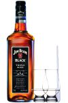 Jim Beam Black Label Whisky 0,7 Liter + 2 Glencairn Glser und Einwegpipette