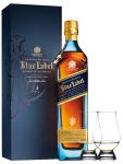 Johnnie Walker Blue Label Blended Scotch Whisky 0,7 Liter + 2 Glencairn Glser