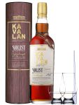 Kavalan Solist Sherry Single Malt Whisky 0,7 Liter + 2 Glencairn Glser + Einwegpipette 1 Stck