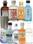 Mini Gin Probierset (Saffron, Bombay, Gin Mare, Gordons, Siegfried, Monkey, Botanist, Duke, London Blue)