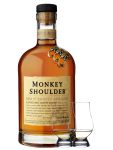 Monkey Shoulder Blended Malt Whisky 0,7 Liter + 2 Glencairn Glser