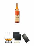 Chantr 3,0 Liter + The Glencairn Glass Whisky Glas Stlzle 2 Stck + Schiefer Glasuntersetzer eckig ca. 9,5 cm  2 Stck + Buffet-Platte Servierplatte Schieferplatte aus Schiefer 60 x 30 cm schwarz