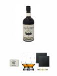 Kilchoman Bramble Likr 0,5 Liter + Edradour Malt Whisky Fudge 170 Gramm GP + The Glencairn Glass Whisky Glas Stlzle 2 Stck + Schiefer Glasuntersetzer eckig ca. 9,5 cm  2 Stck