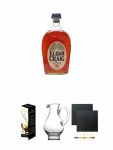 Elijah Craig 12 Jahre Straight Bourbon Whiskey 0,7 Liter + Glencairn Glas Twin Pack Whiskyglas Stlzle 2 Stck + Wasserkrug Half Pint Serie The Glencairn Glass Stlzle + Schiefer Glasuntersetzer eckig ca. 9,5 cm  2 Stck