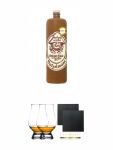 Butzelmann im Steinkrug Kruterlikr aus Deutschland 1,0 Liter + The Glencairn Glass Whisky Glas Stlzle 2 Stck + Schiefer Glasuntersetzer eckig ca. 9,5 cm  2 Stck