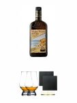 Caffo Vecchio Amaro del Capo Kruterlikr aus Italien 0,7 Liter + The Glencairn Glass Whisky Glas Stlzle 2 Stck + Schiefer Glasuntersetzer eckig ca. 9,5 cm  2 Stck
