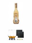 Ettaler Kloster Gelb aus Deutschland 0,5 Liter + The Glencairn Glass Whisky Glas Stlzle 2 Stck + Schiefer Glasuntersetzer eckig ca. 9,5 cm  2 Stck