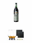 Fernet Branca Menta aus Italien 0,7 Liter + The Glencairn Glass Whisky Glas Stlzle 2 Stck + Schiefer Glasuntersetzer eckig ca. 9,5 cm  2 Stck