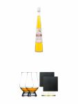 Galliano L Autentico 0,7 Liter aus Italien + The Glencairn Glass Whisky Glas Stlzle 2 Stck + Schiefer Glasuntersetzer eckig ca. 9,5 cm  2 Stck