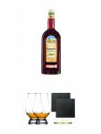 Gurktaler Alpenkruter aus sterreich 0,7 Liter + The Glencairn Glass Whisky Glas Stlzle 2 Stck + Schiefer Glasuntersetzer eckig ca. 9,5 cm  2 Stck
