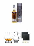 Ardbeg Extra Rare (Ohne Ardbeg auf Label) Smokehead + The Glencairn Glass Whisky Glas Stlzle 2 Stck + Wasserkrug Half Pint Serie The Glencairn Glass Stlzle + Schiefer Glasuntersetzer eckig ca. 9,5 cm  2 Stck