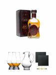 Cardhu 12 Jahre Single Malt Whisky 0,7 Liter + The Glencairn Glass Whisky Glas Stlzle 2 Stck + Wasserkrug Half Pint Serie The Glencairn Glass Stlzle + Schiefer Glasuntersetzer eckig ca. 9,5 cm  2 Stck