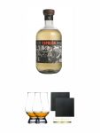 Espolon Tequila Reposado 0,7 Liter + The Glencairn Glass Whisky Glas Stlzle 2 Stck + Schiefer Glasuntersetzer eckig ca. 9,5 cm  2 Stck