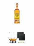 Jose Cuervo Reposado Gold 0,7 Liter + The Glencairn Glass Whisky Glas Stlzle 2 Stck + Schiefer Glasuntersetzer eckig ca. 9,5 cm  2 Stck