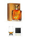 Johnnie Walker XR 21 Years 0,7 Liter + The Glencairn Glass Whisky Glas Stlzle 1 Stck + Schiefer Glasuntersetzer eckig ca. 9,5 cm Durchmesser