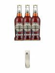 Innis & Gunn Oak Aged Rum Finish Bier 3 x 0,33 Liter + Frstlich Drehna Bierglas mit 0,3L Eichstrich fr Odin Trunk 1 Stck