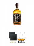 Motrhead Whisky 0,7 Liter + Schiefer Glasuntersetzer eckig ca. 9,5 cm  2 Stck + The Glencairn Glass Whisky Glas Stlzle 2 Stck