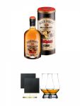Rothaus Black Forest Single Malt Whisky 0,7 Liter + Schiefer Glasuntersetzer eckig ca. 9,5 cm  2 Stck + The Glencairn Glass Whisky Glas Stlzle 2 Stck