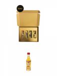 Vodka Geschenkbox mit 4 x 0,05 Liter Absolut, Smirnoff, Three Sixty, Titos + Rushkinoff Vodka & Caramel 0,04 Liter MINIATUR