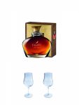 Frapin Cognac V.I.P XO 0,7 Liter + Frapin Cognac Stielglas 1 Stck + Frapin Cognac Stielglas 1 Stck