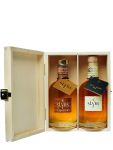 Slyrs das Whisky Duo je 0,35 Liter Slyrs Likr & Slyrs Single Malt in Slyrs Holzkiste