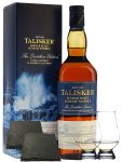Talisker Distillers Edition 0,7 Liter + 2 Glencairn Glser + 2 Schieferuntersetzer 9,5 cm