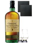 The Singleton of Dufftown 12 Jahre Single Malt Whisky 0,7 Liter + 2 Glencairn Glser + 2 Schieferuntersetzer 9,5 cm