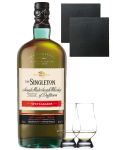 The Singleton of Dufftown Spey Cascade Single Malt Whisky 0,7 Liter + 2 Glencairn Glser + 2 Schieferuntersetzer 9,5 cm